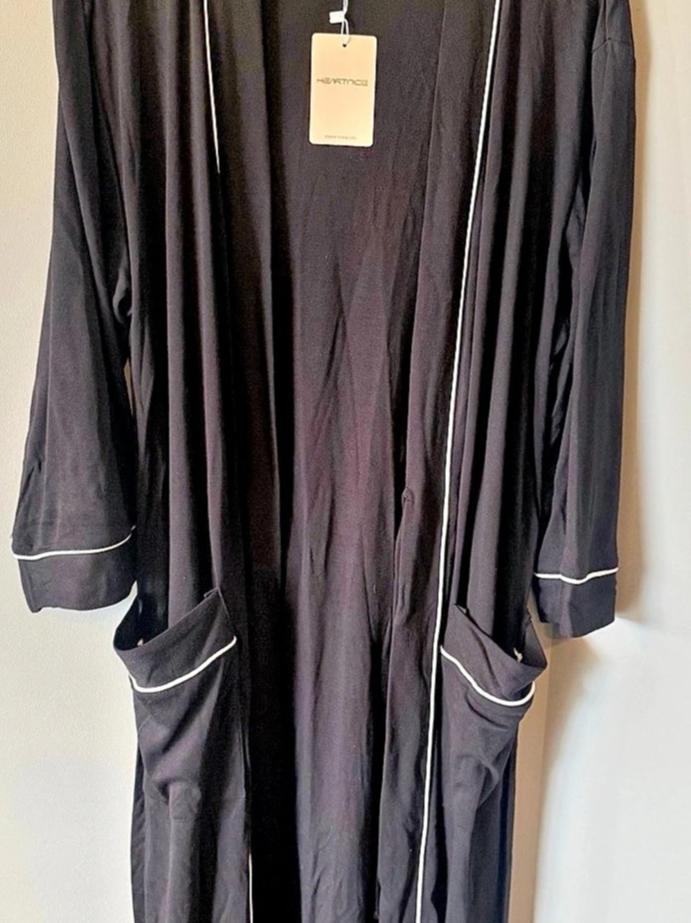 Long Robe in Black Size Large NWT